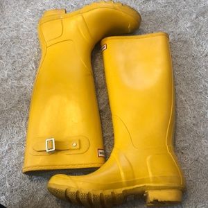 Yellow Hunter Boots